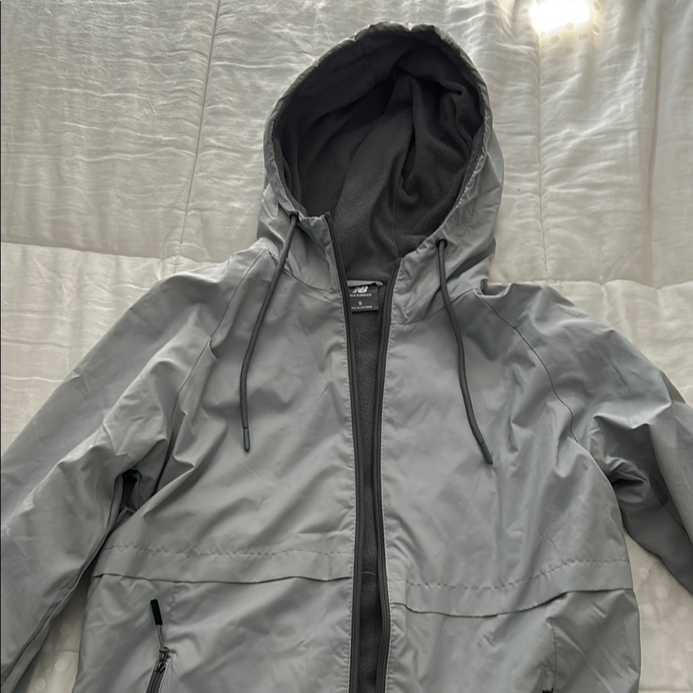 Nike Gray Windbreaker Lightweight Hooded Jacket